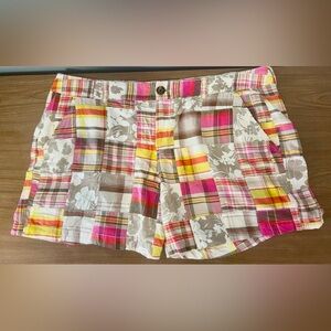 Old Navy Women's Patchwork Bermudas - Pink, Yellow, Cream